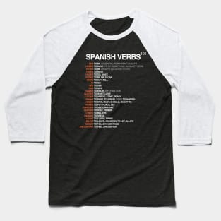 Spanish Verbs Baseball T-Shirt